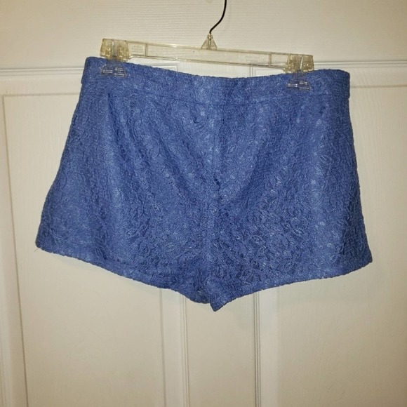 I love H81 Blue Lace High Rise Shorts Size 28 - Picture 2 of 5